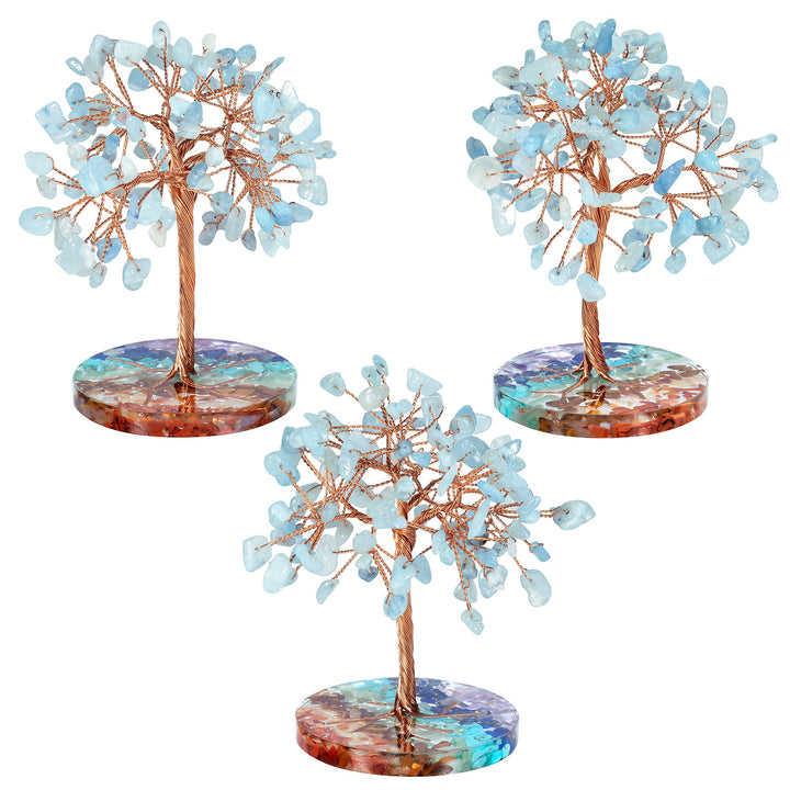 Ghiaia di chakra Olivenorma con base rotonda Feng Shui Tree