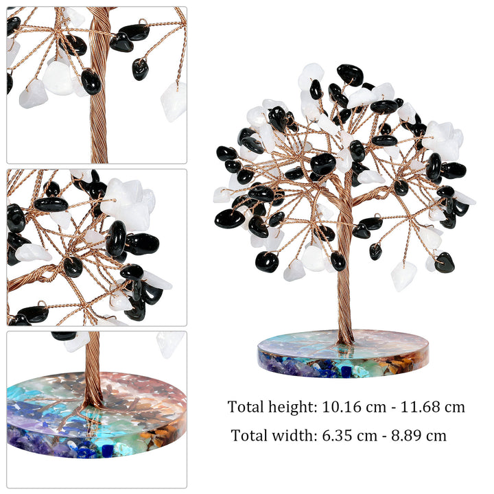 Ghiaia di chakra Olivenorma con base rotonda Feng Shui Tree