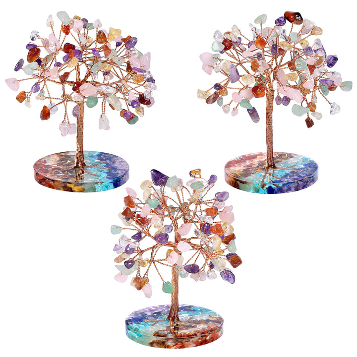 Ghiaia di chakra Olivenorma con base rotonda Feng Shui Tree