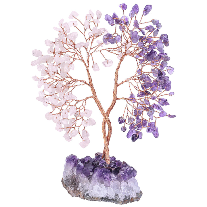 Albero Feng Shui concentrico con base in miniera di ametista Olivenorma 