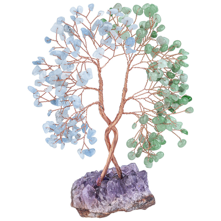 Albero Feng Shui concentrico con base in miniera di ametista Olivenorma 