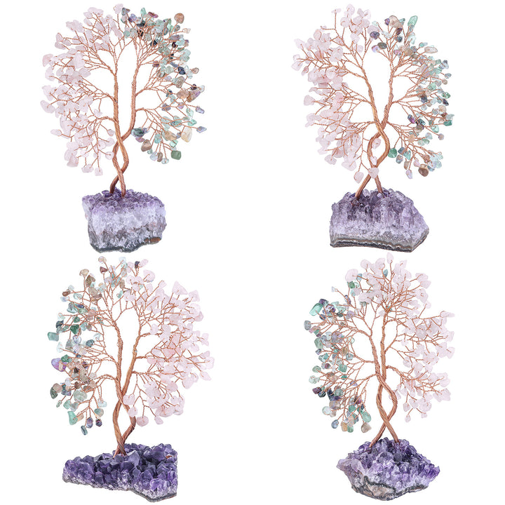 Albero Feng Shui concentrico con base in miniera di ametista Olivenorma 