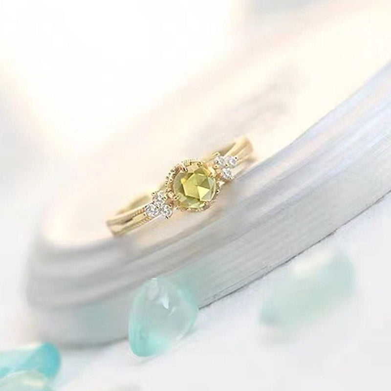 Anello di fidanzamento con promessa di peridoto naturale Olivenorma - image 4