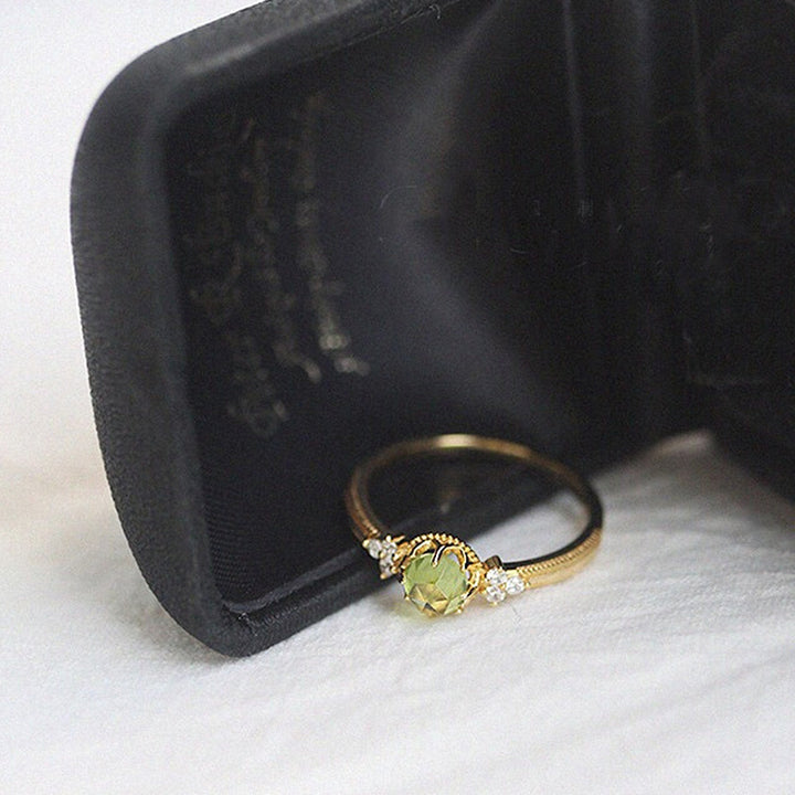 Anello di fidanzamento con promessa di peridoto naturale Olivenorma - image 3