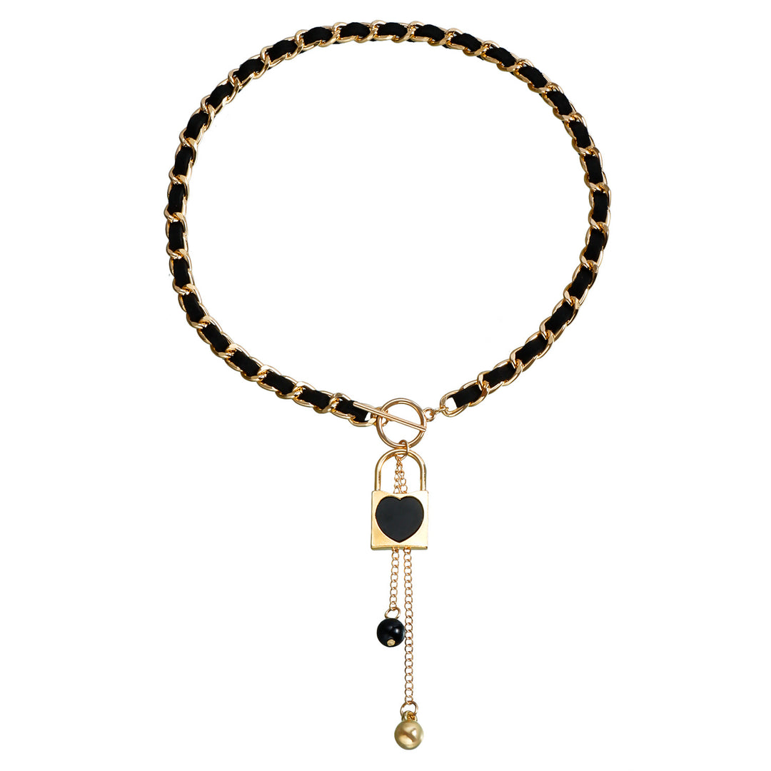 Collana girocollo in velluto nero Olivenorma