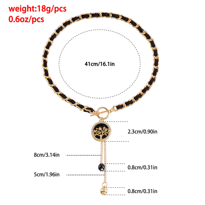 Collana girocollo in velluto nero Olivenorma
