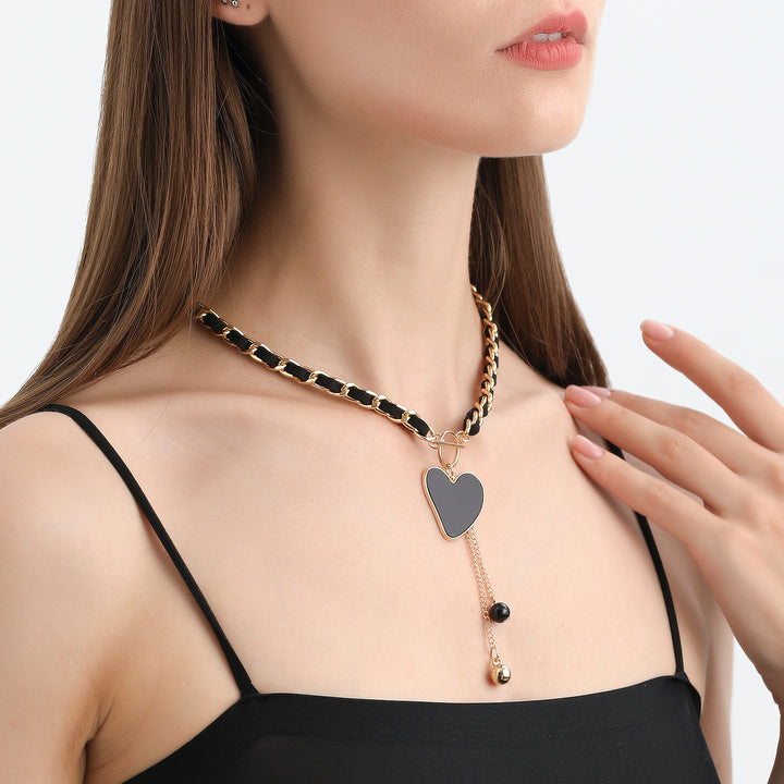 Collana girocollo in velluto nero Olivenorma
