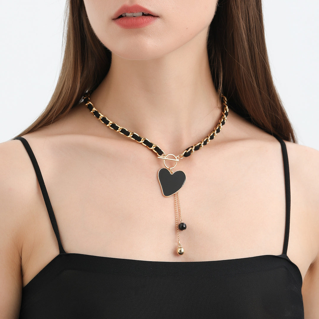 Collana girocollo in velluto nero Olivenorma