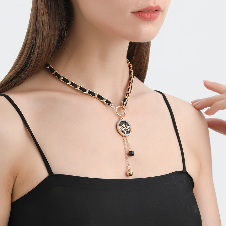 Collana girocollo in velluto nero Olivenorma
