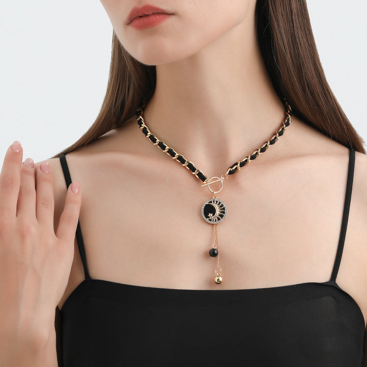 Collana girocollo in velluto nero Olivenorma