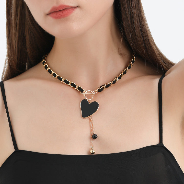 Collana girocollo in velluto nero Olivenorma