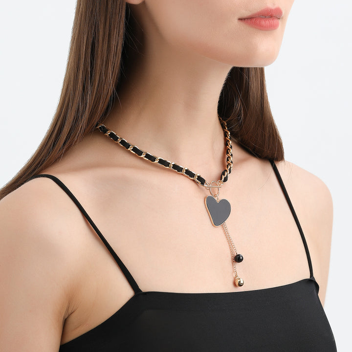 Collana girocollo in velluto nero Olivenorma