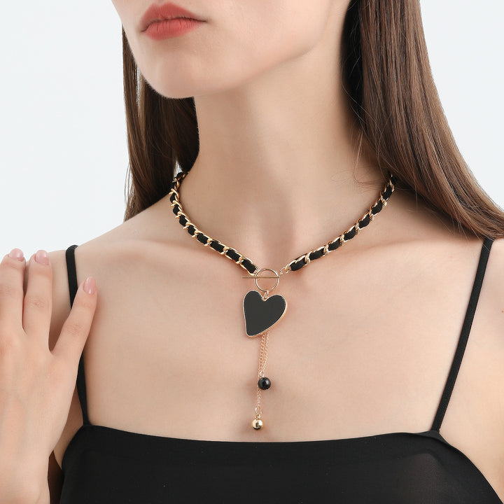 Collana girocollo in velluto nero Olivenorma