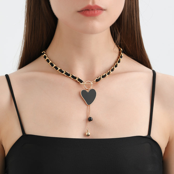 Collana girocollo in velluto nero Olivenorma