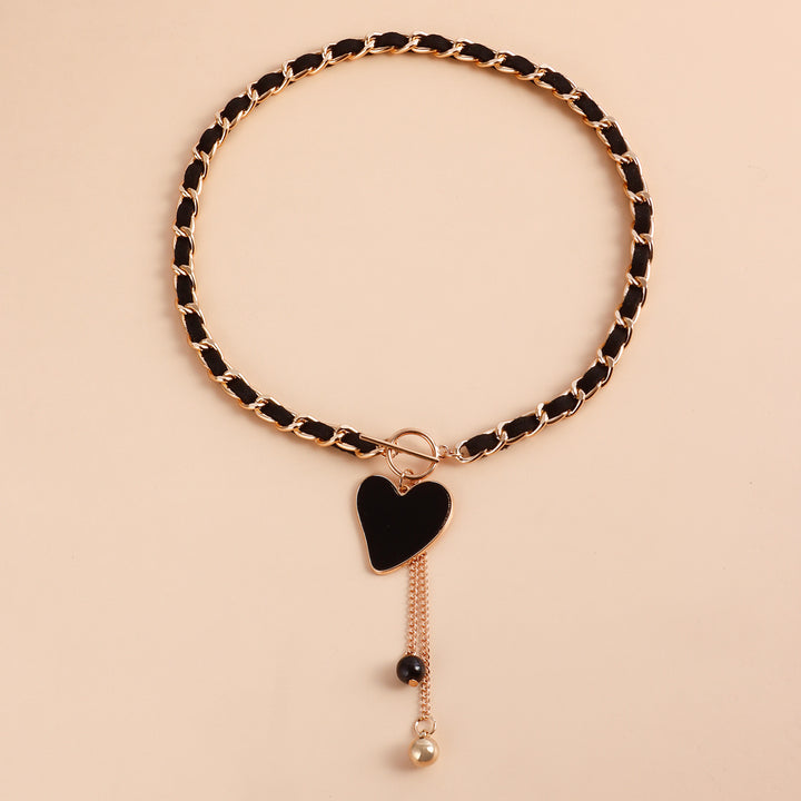 Collana girocollo in velluto nero Olivenorma
