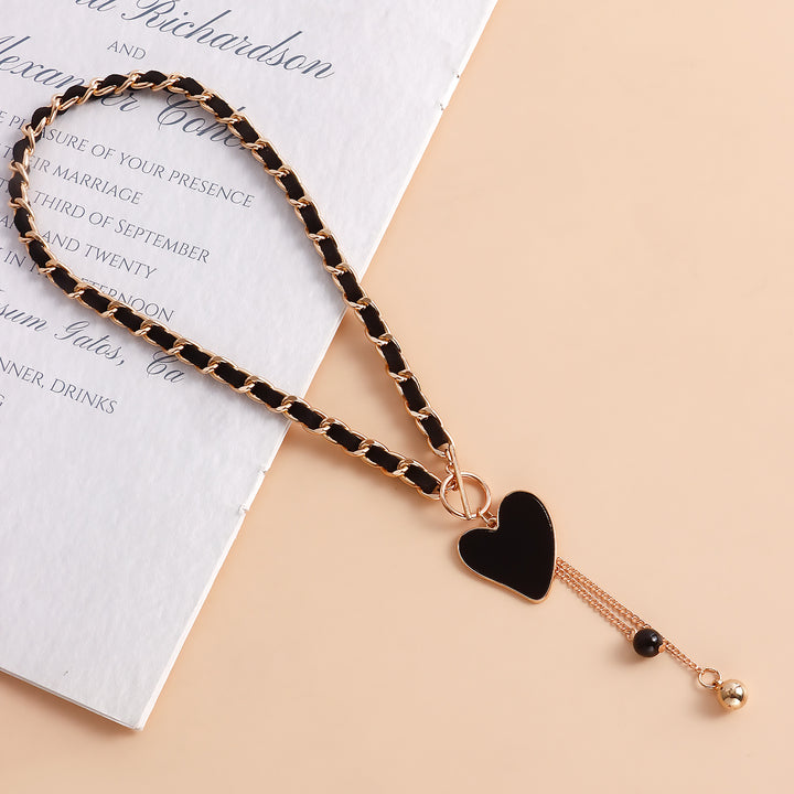 Collana girocollo in velluto nero Olivenorma