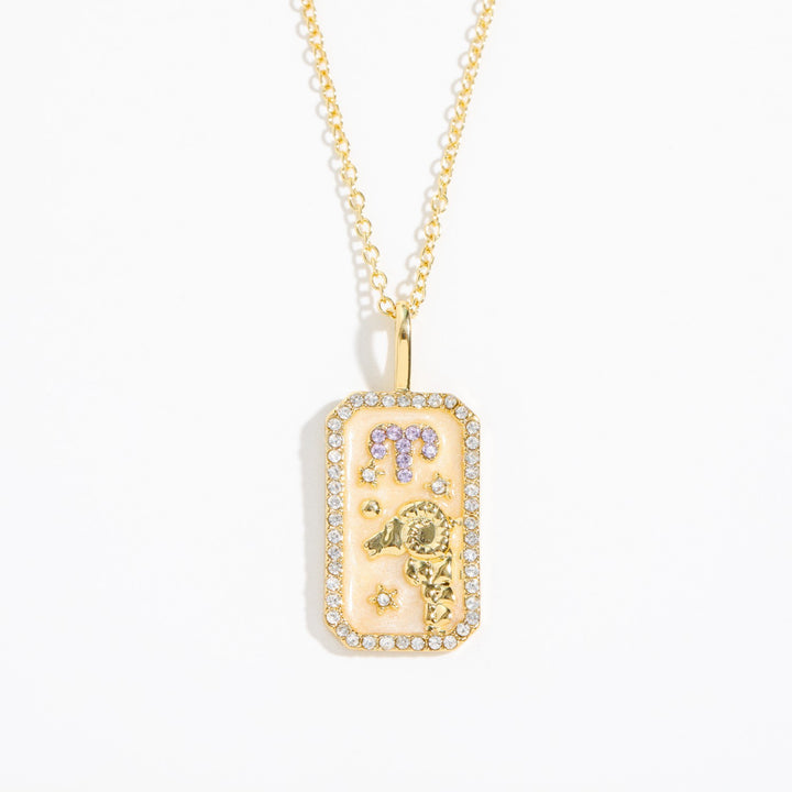 Collana con tarocchi Olivenorma e zirconi zodiacali