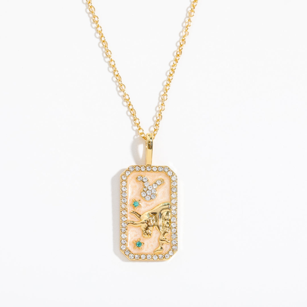 Collana con tarocchi Olivenorma e zirconi zodiacali