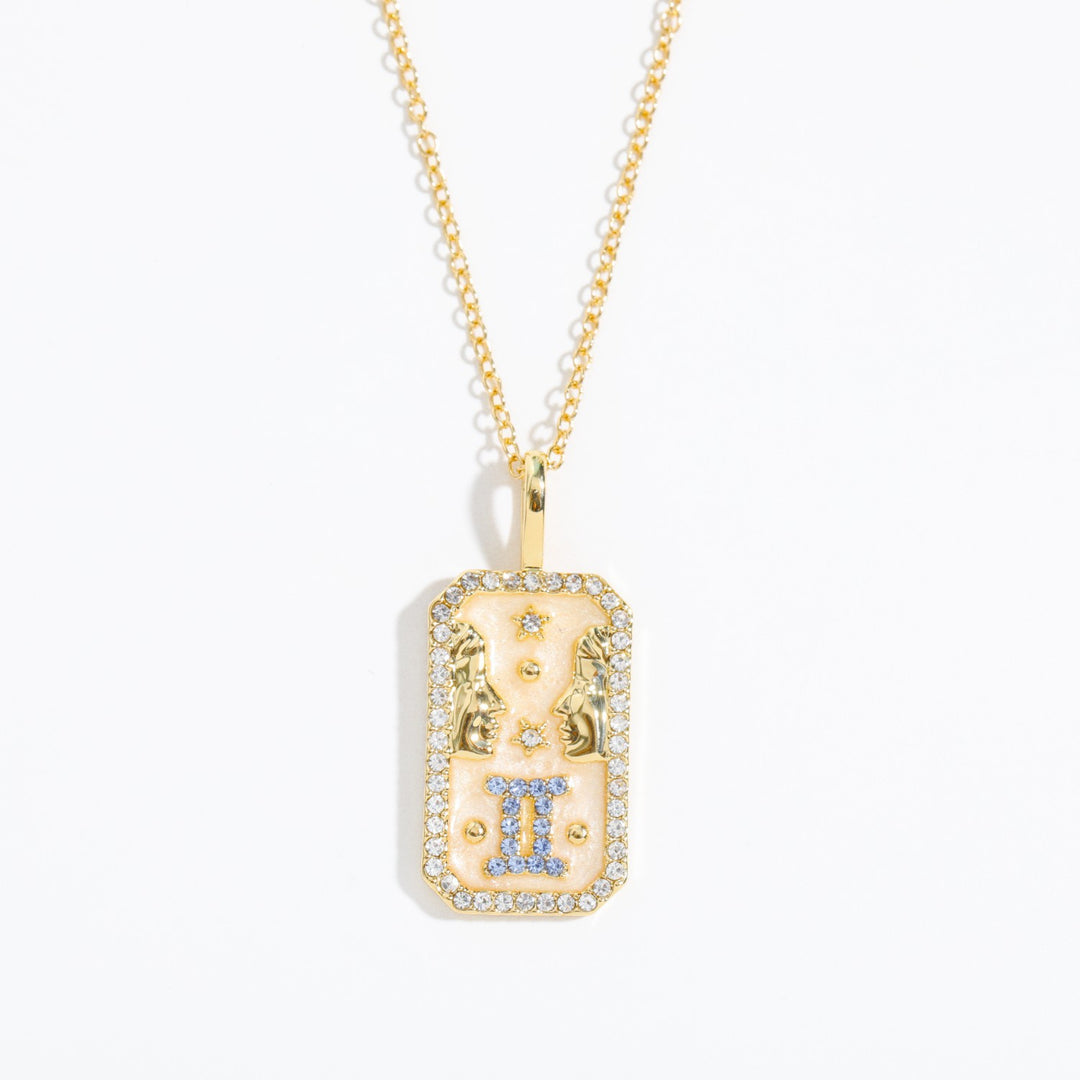 Collana con tarocchi Olivenorma e zirconi zodiacali