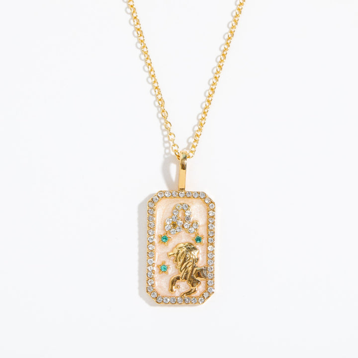 Collana con tarocchi Olivenorma e zirconi zodiacali