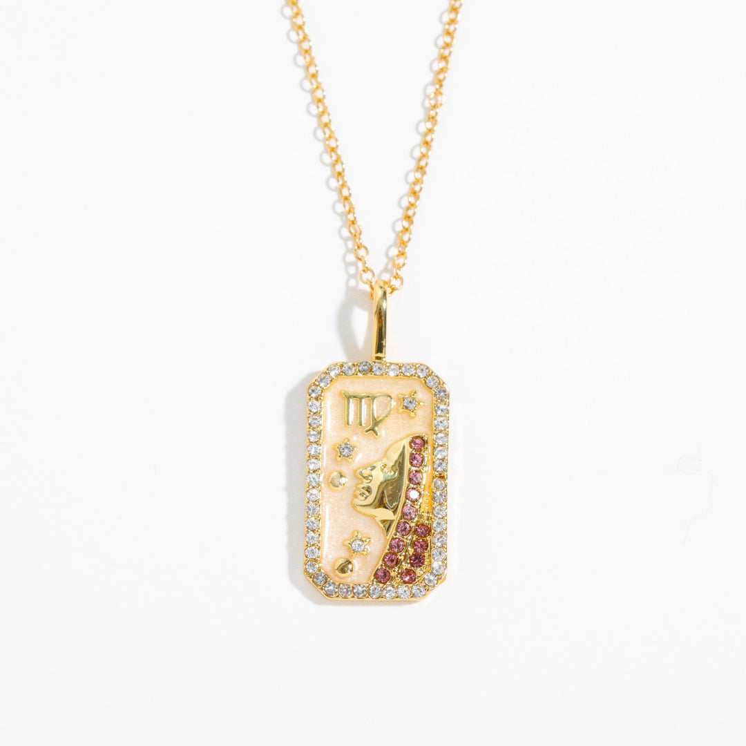 Collana con tarocchi Olivenorma e zirconi zodiacali
