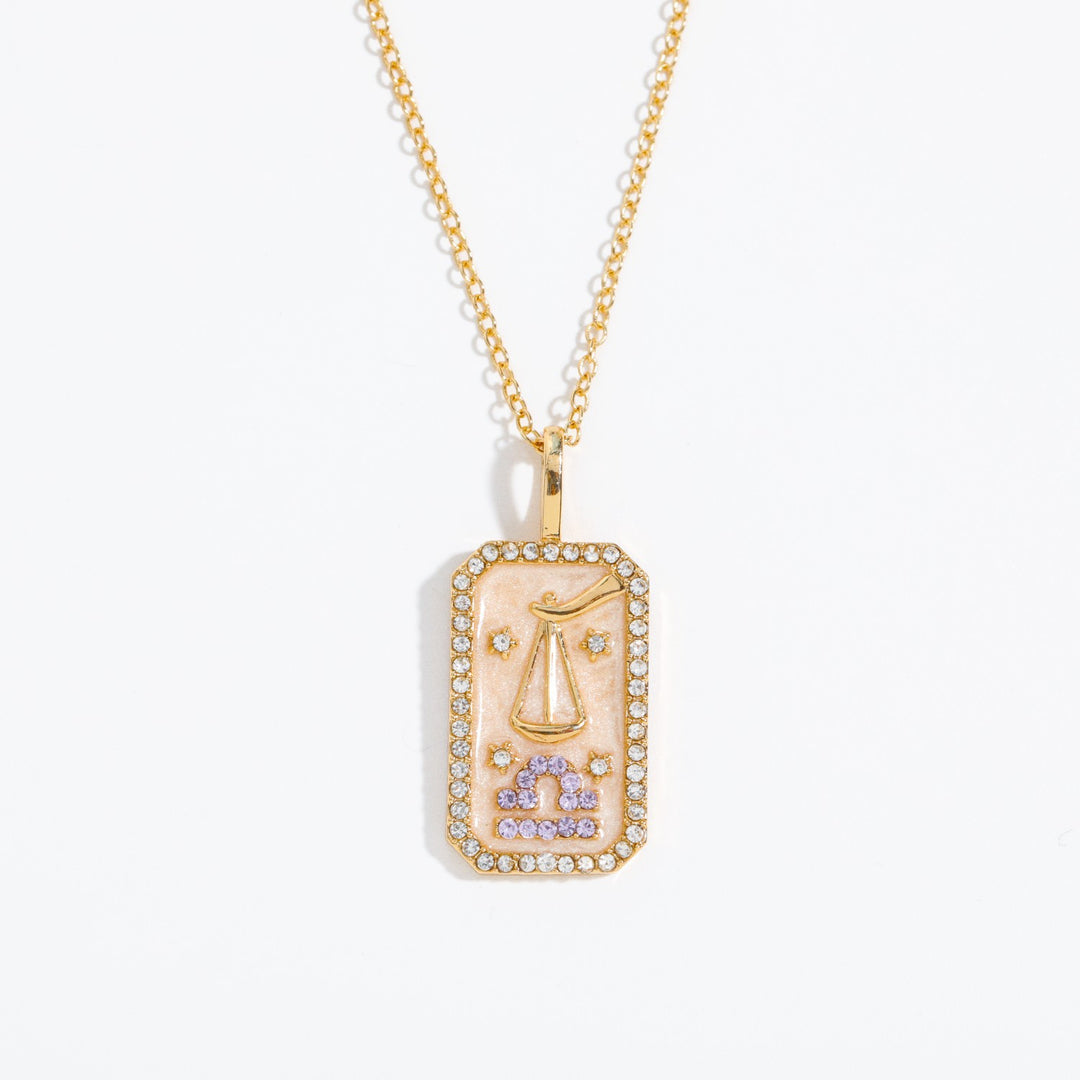Collana con tarocchi Olivenorma e zirconi zodiacali