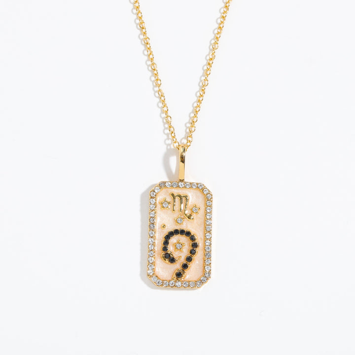 Collana con tarocchi Olivenorma e zirconi zodiacali