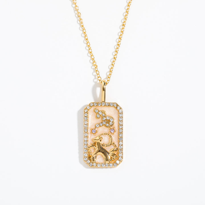 Collana con tarocchi Olivenorma e zirconi zodiacali