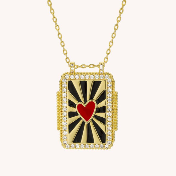 Collana in corda intrecciata con tarocchi Olivenorma