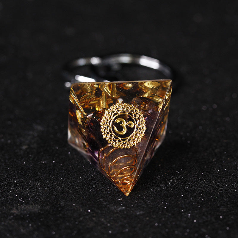 Olivenorma Chakra Healing Orgone Piramide Energia Ciondolo Portachiavi 