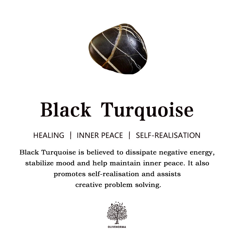 Olivenorma Braccialetto con coulisse intrecciato in perline di turchese ematite da uomo