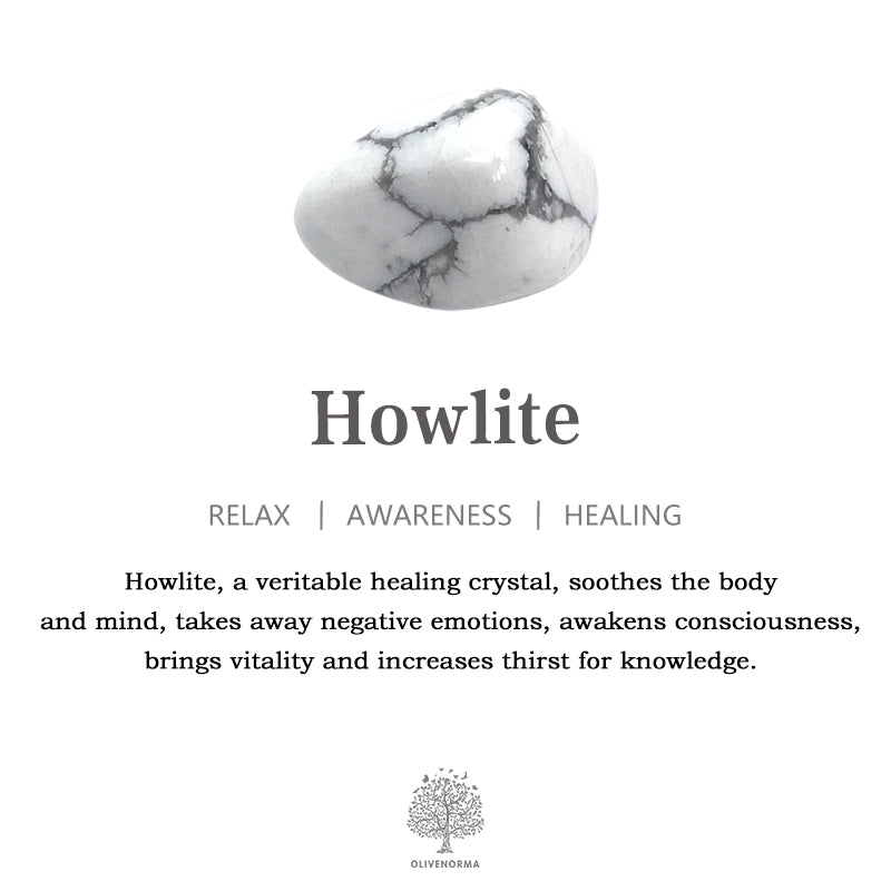 Olivenorma Set di bracciali con perline di ghiaia in pietra naturale