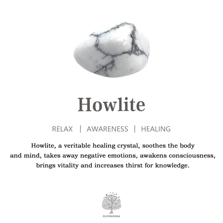 Olivenorma Set di bracciali con perline di ghiaia in pietra naturale