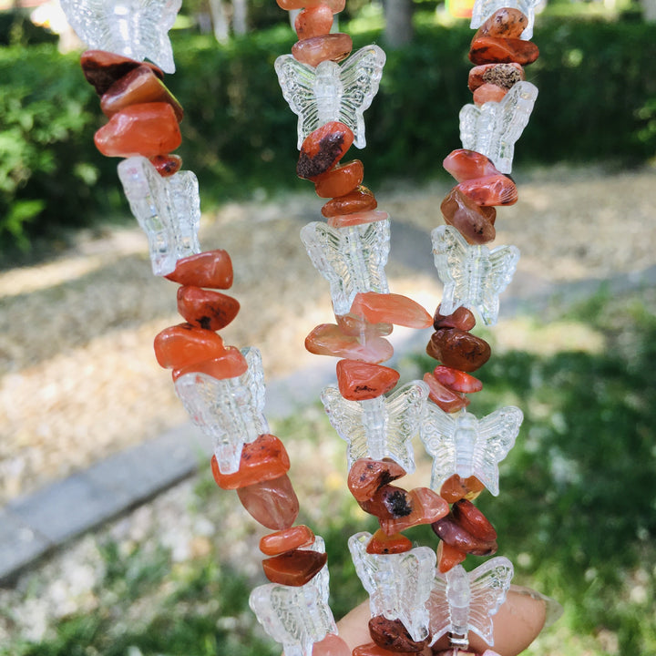 Olivenorma Albero della vita Campanello a vento in agata di cristallo