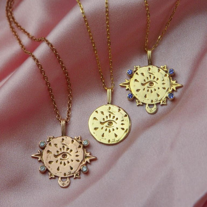 Collana con tarocchi in acciaio inossidabile Olivenorma e zirconi intarsiati - image 5