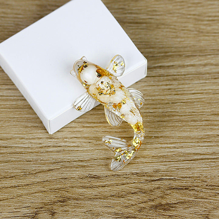 Olivenorma Ocean Harmony Crystal Fish Figurina Decorazione in pietra preziosa - Madreperla - Con carta - image 23