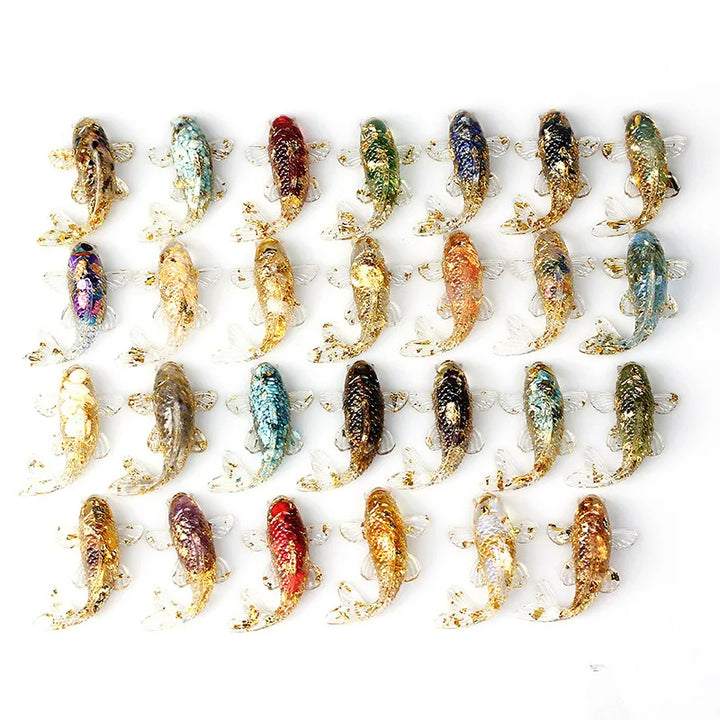 Olivenorma Ocean Harmony Crystal Fish Figurina Decorazione in pietra preziosa - image 40