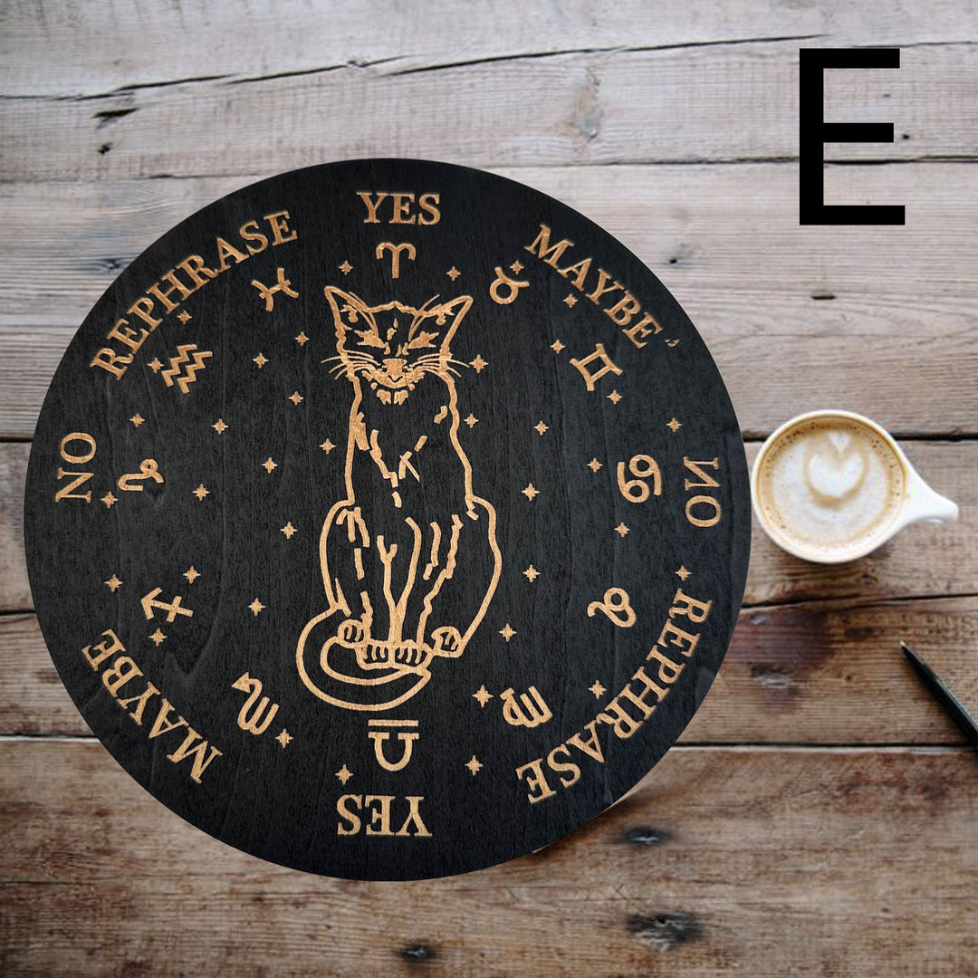 Decorazione ornamentale per tarocchi con tavola energetica in legno Olivenorma