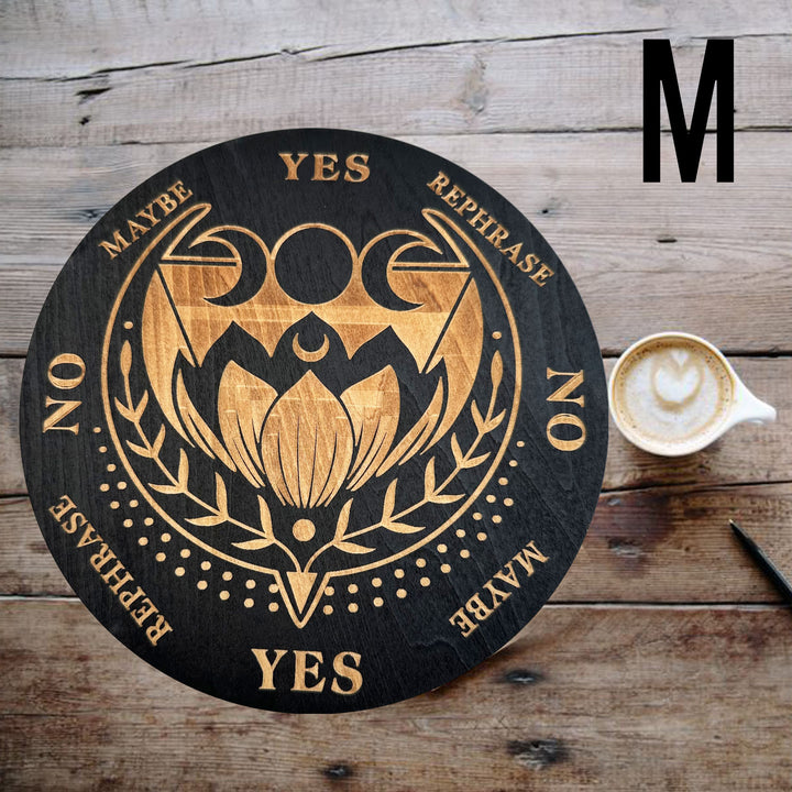 Decorazione ornamentale per tarocchi con tavola energetica in legno Olivenorma