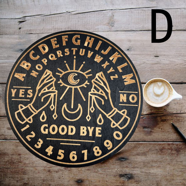 Decorazione ornamentale per tarocchi con tavola energetica in legno Olivenorma