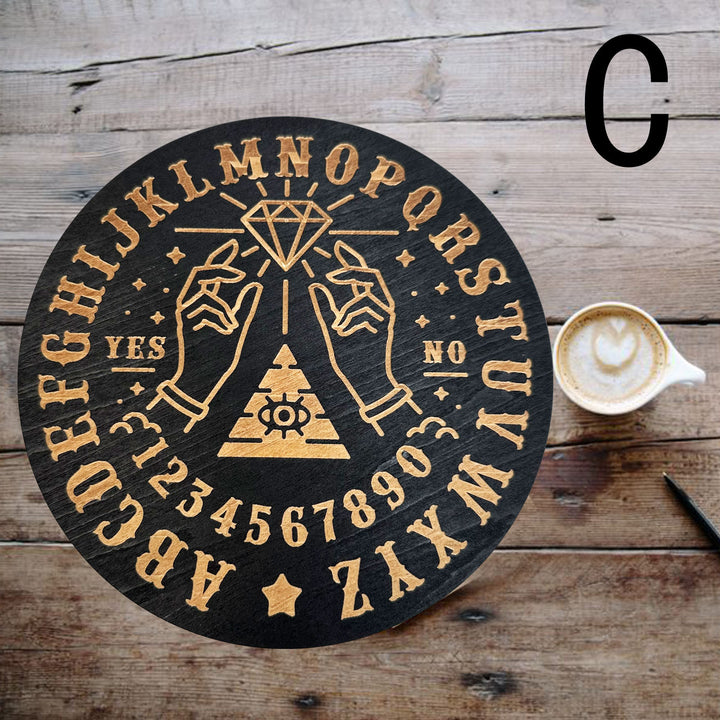 Decorazione ornamentale per tarocchi con tavola energetica in legno Olivenorma