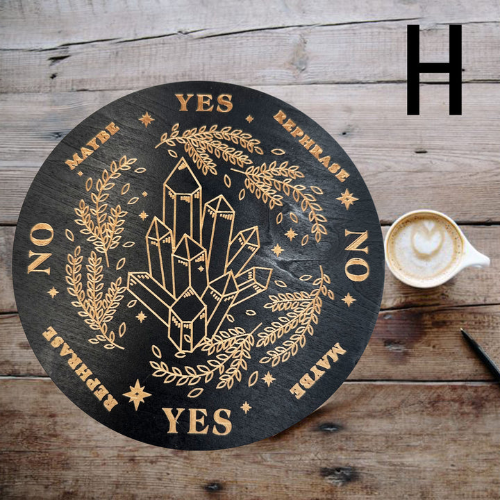 Decorazione ornamentale per tarocchi con tavola energetica in legno Olivenorma