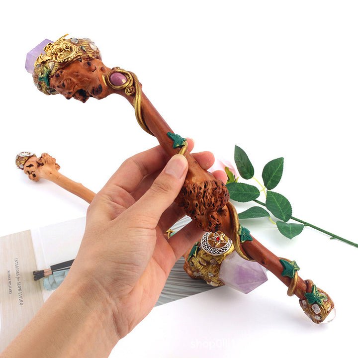 Olivenorma Natural Stone Magic Wand Energy Bar Bacchette di cristallo