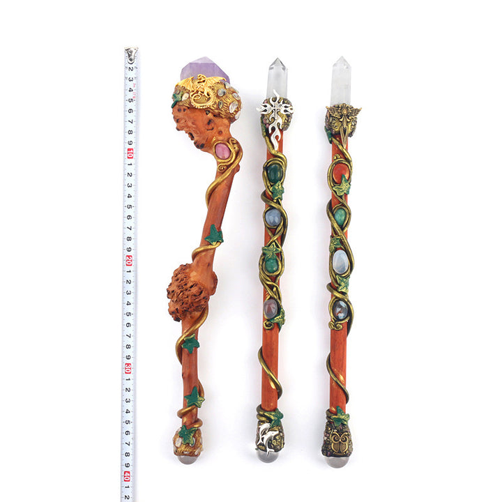 Olivenorma Natural Stone Magic Wand Energy Bar Bacchette di cristallo