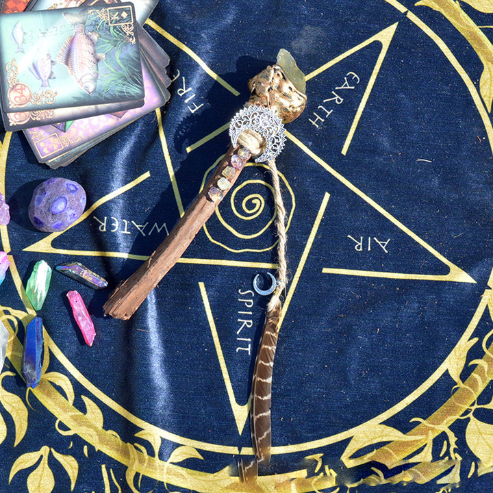 Olivenorma Weird Branches Celtic Knot Accessori Bacchette di cristallo della strega