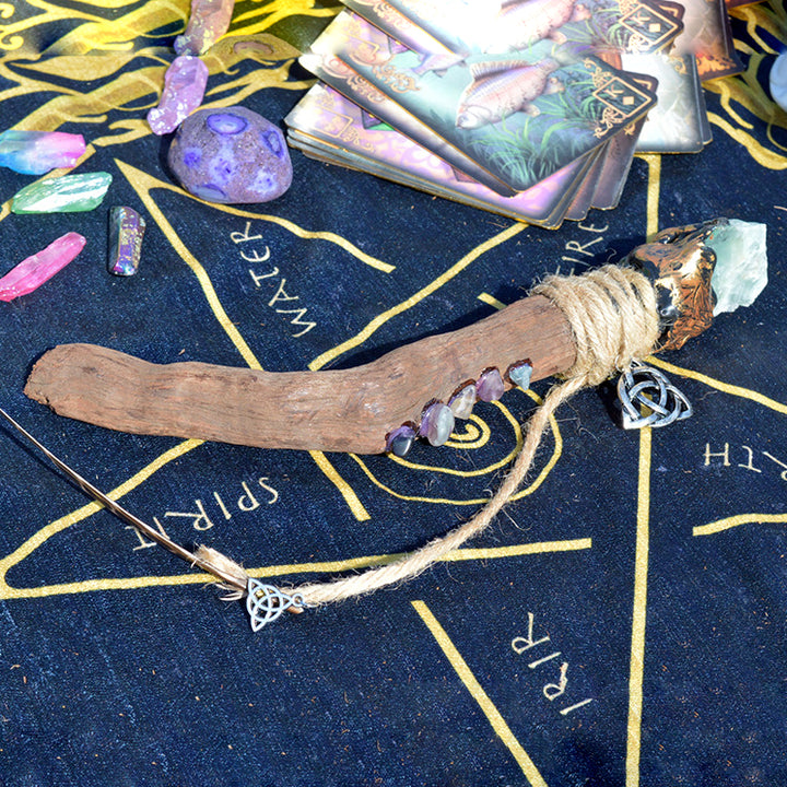 Olivenorma Weird Branches Celtic Knot Accessori Bacchette di cristallo della strega
