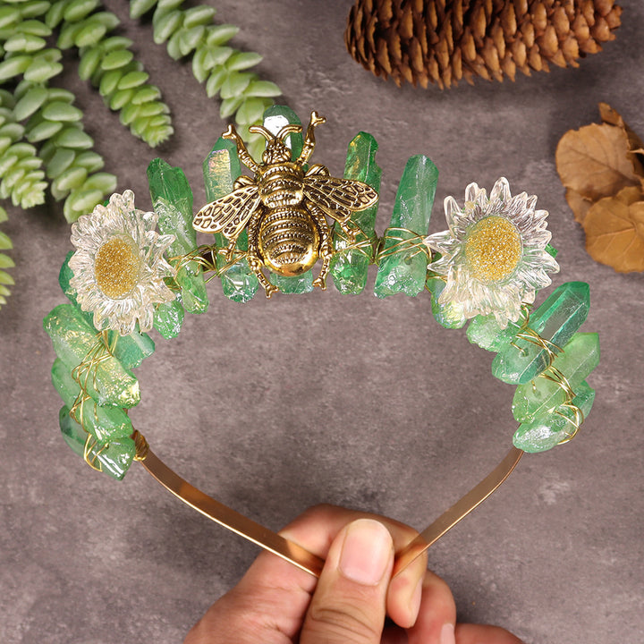 Decorazione a forma di scimmia con margherita Olivenorma e corona di cristallo