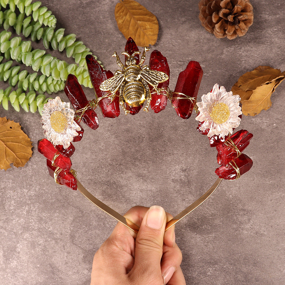 Decorazione a forma di scimmia con margherita Olivenorma e corona di cristallo