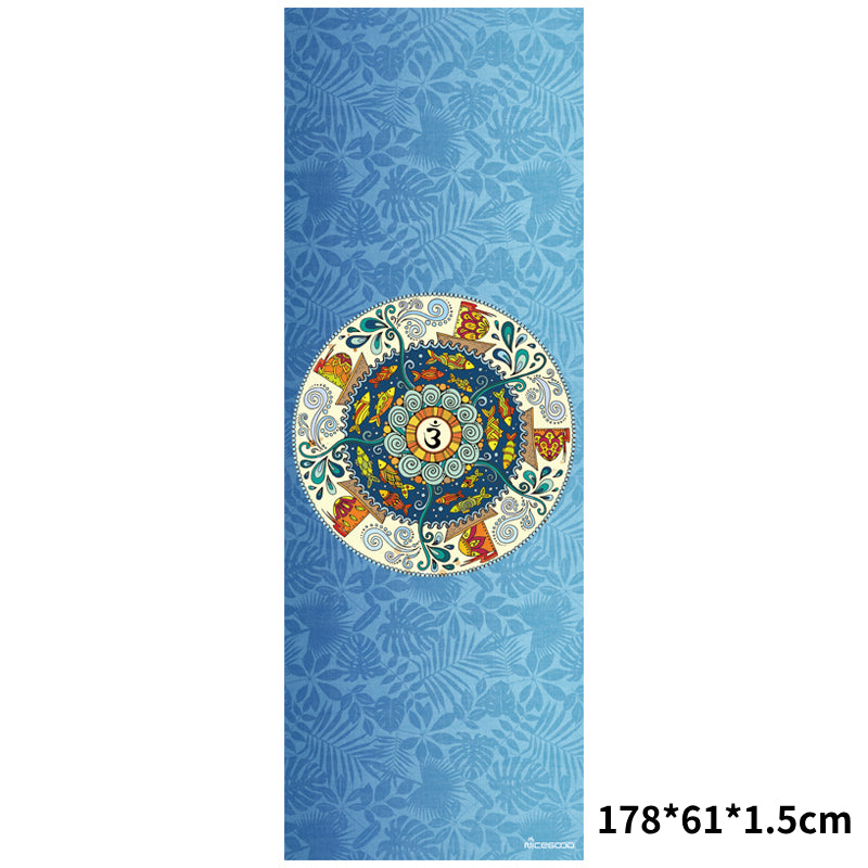 Tappetino yoga Olivenorma in gomma scamosciata sottile e comoda 