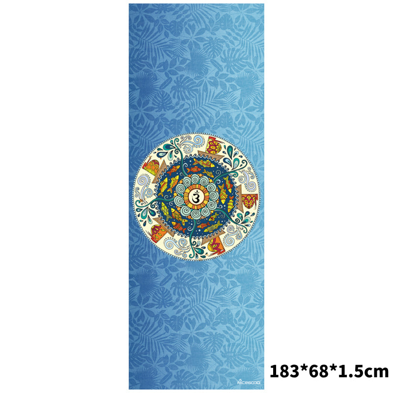 Tappetino yoga Olivenorma in gomma scamosciata sottile e comoda 